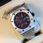 Best Quality Copy Audemars Piguet Royal Oak Offshore Black & Red Dial SS Watch